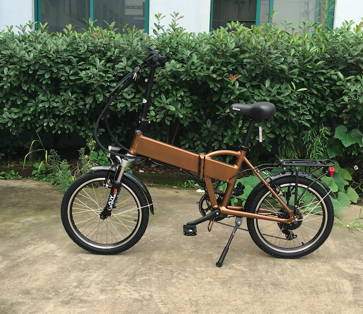 모터 7단 내구성 전기 접이식 자전거